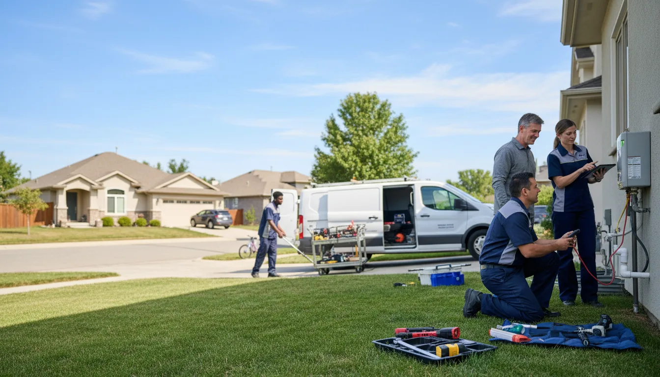 Tankless water heater service in New Ulm, TX
